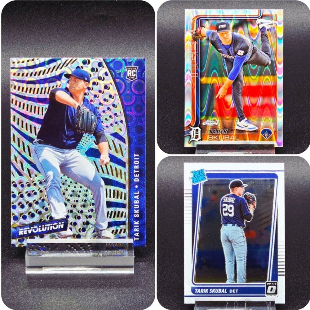 2025 Tarik Skubal Groove Chrome Ray Wave Inserts RC's Detroit Tigers Star